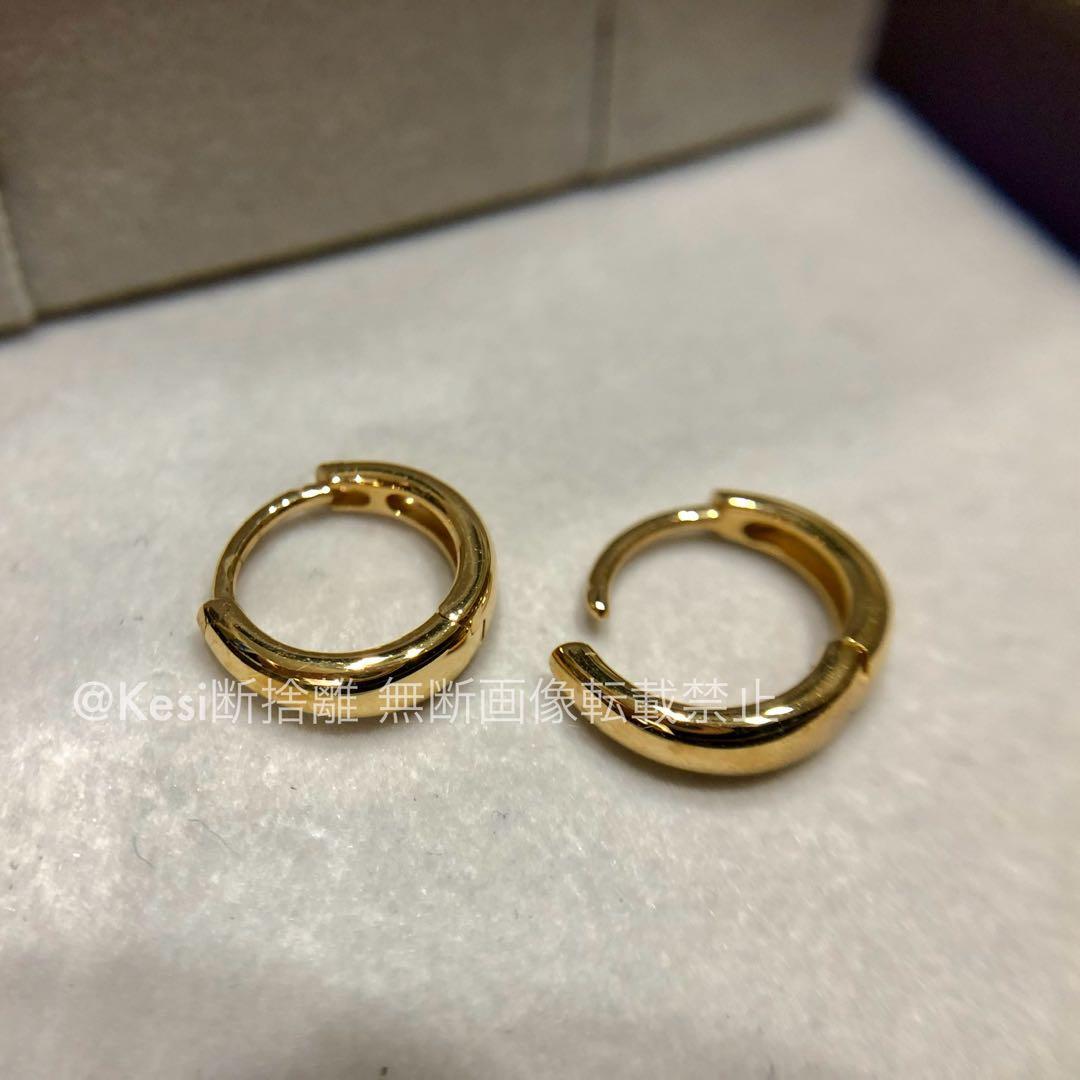 STAR JEWELRY K18 クリップフープピアス