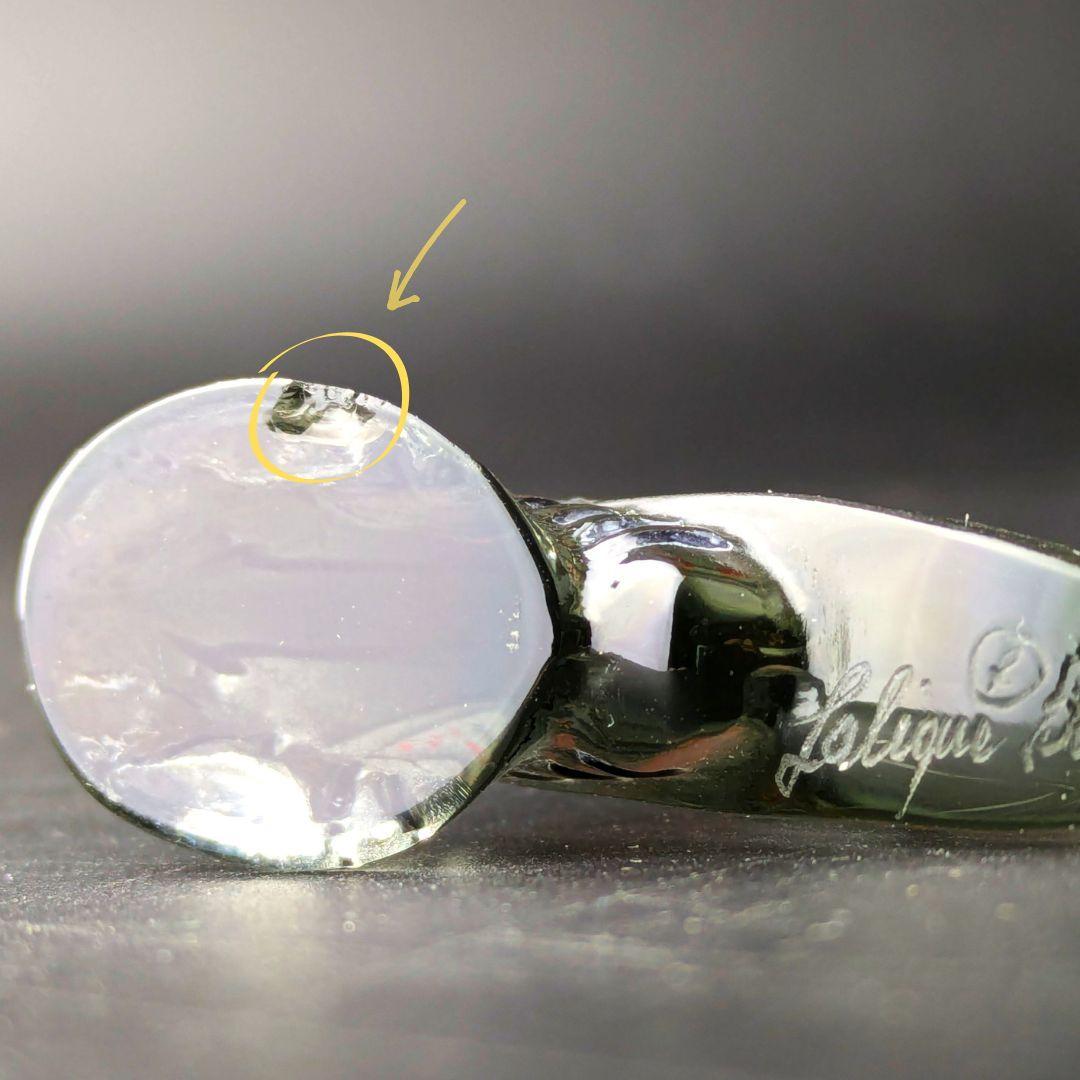 掌の美術 ラリック グレーイッシュ パピヨン蝶 オブジェ 精緻 洗練エナメル彩