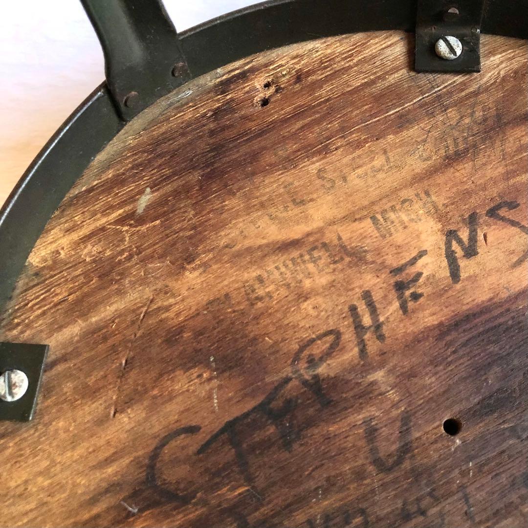 2点 ヴィンテージ オリジナル インダストリアル グランドビュー スツール