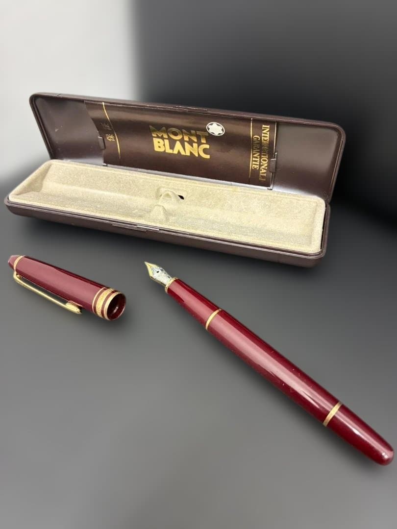MONT BLANC MEISTERSTUCK 赤 万年筆 ケース付き