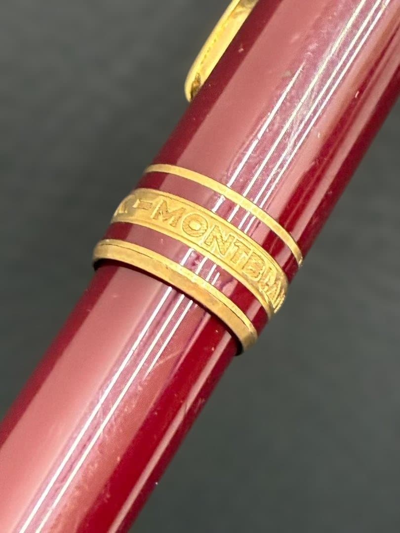 MONT BLANC MEISTERSTUCK 赤 万年筆 ケース付き