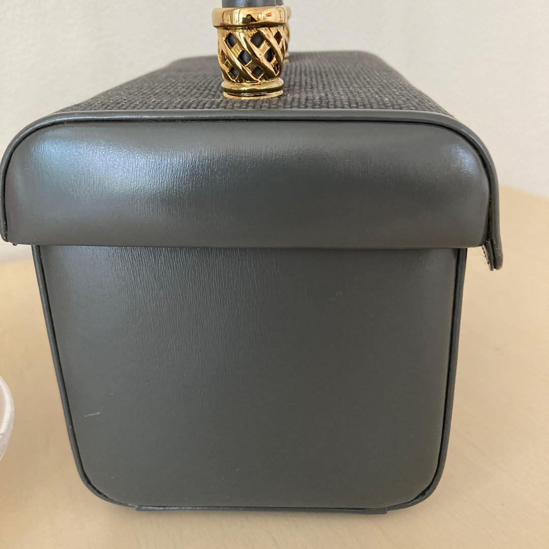 美品❣️コンテスホースヘアーグレー　ハンドバッグ