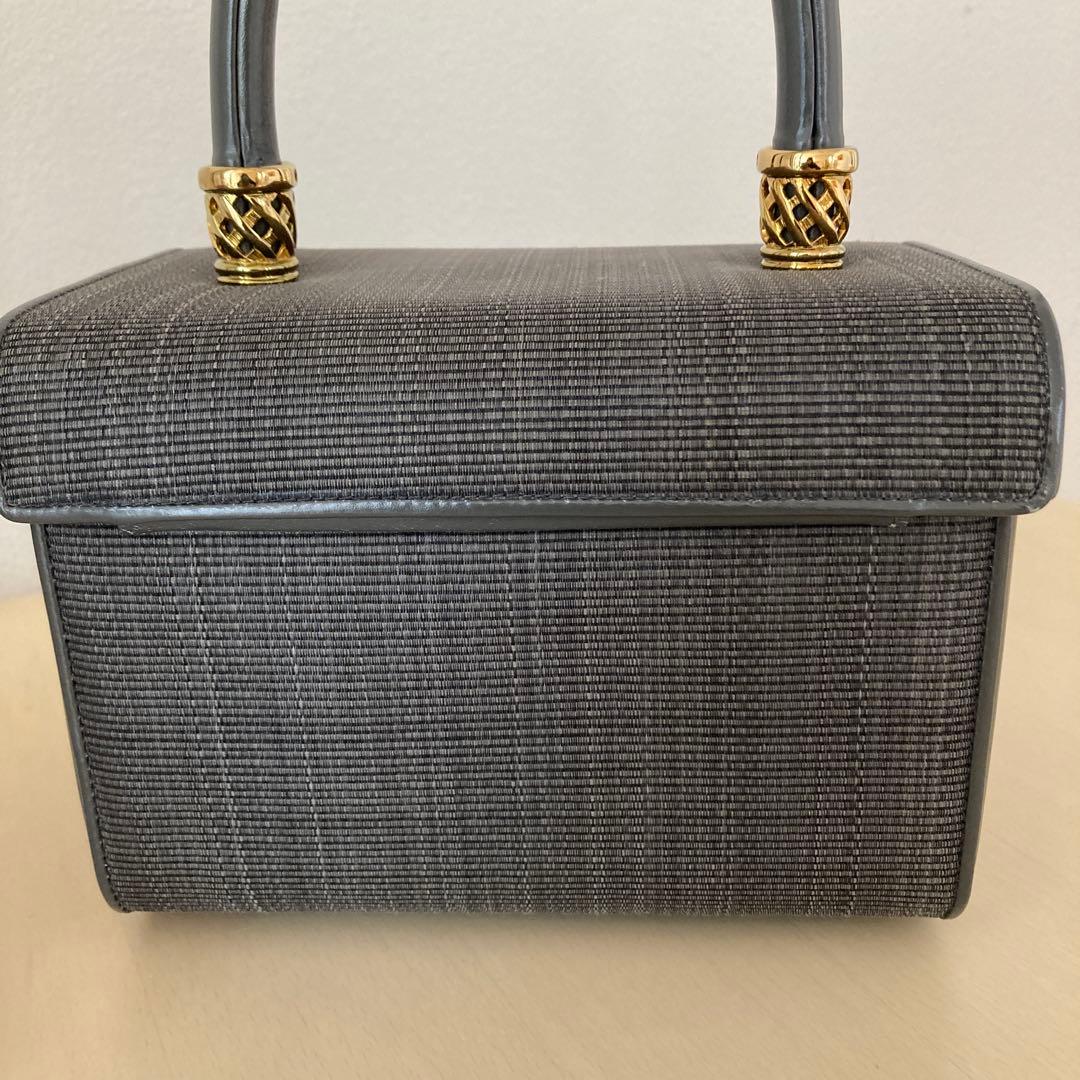 美品❣️コンテスホースヘアーグレー　ハンドバッグ