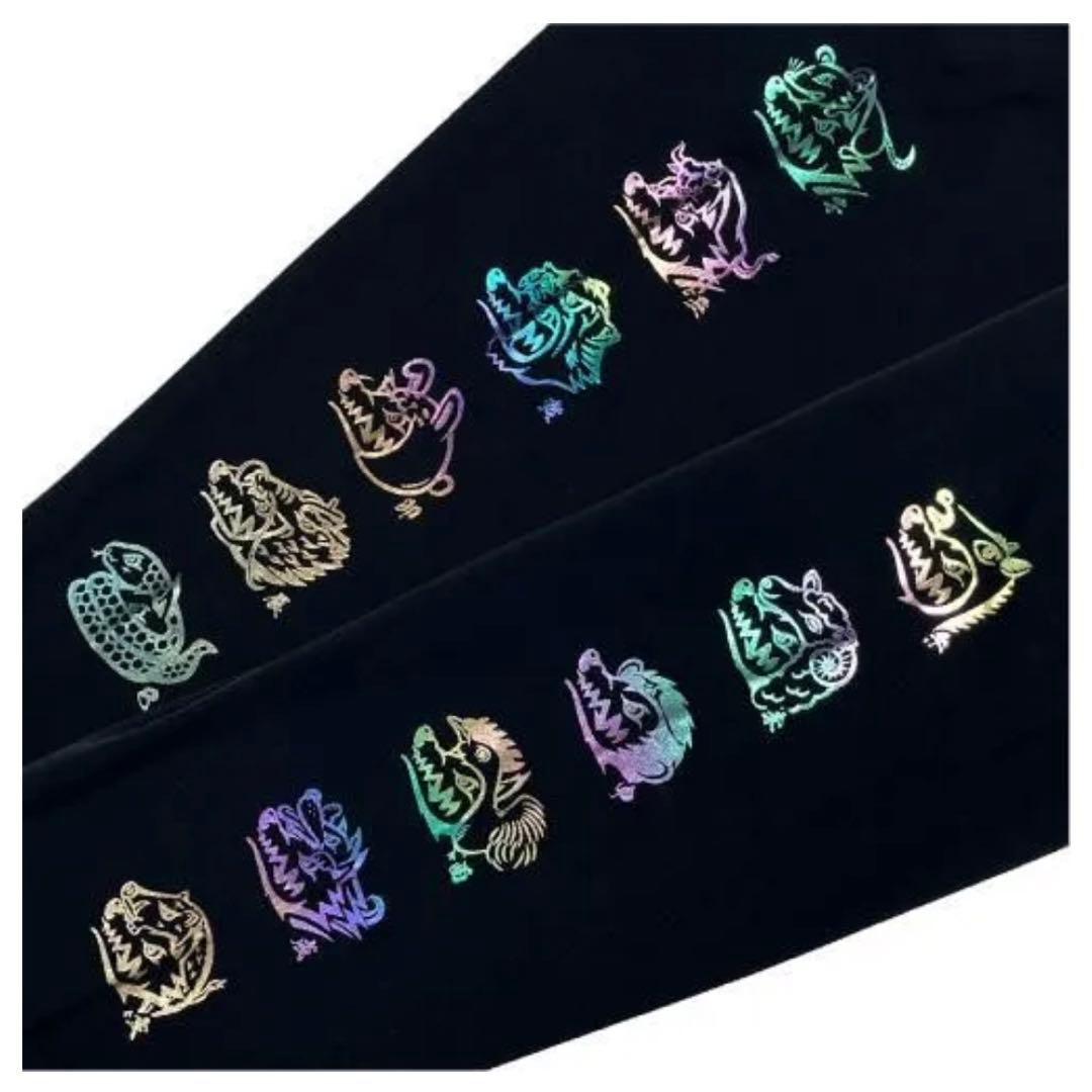 マンウィズ Too many ゴッツ ロンT（ブラック×ホログラム）　XL