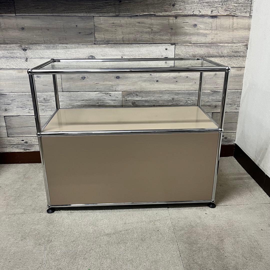 ★正規品★USMハラー １列２段　ガラス天板、ベージュ色