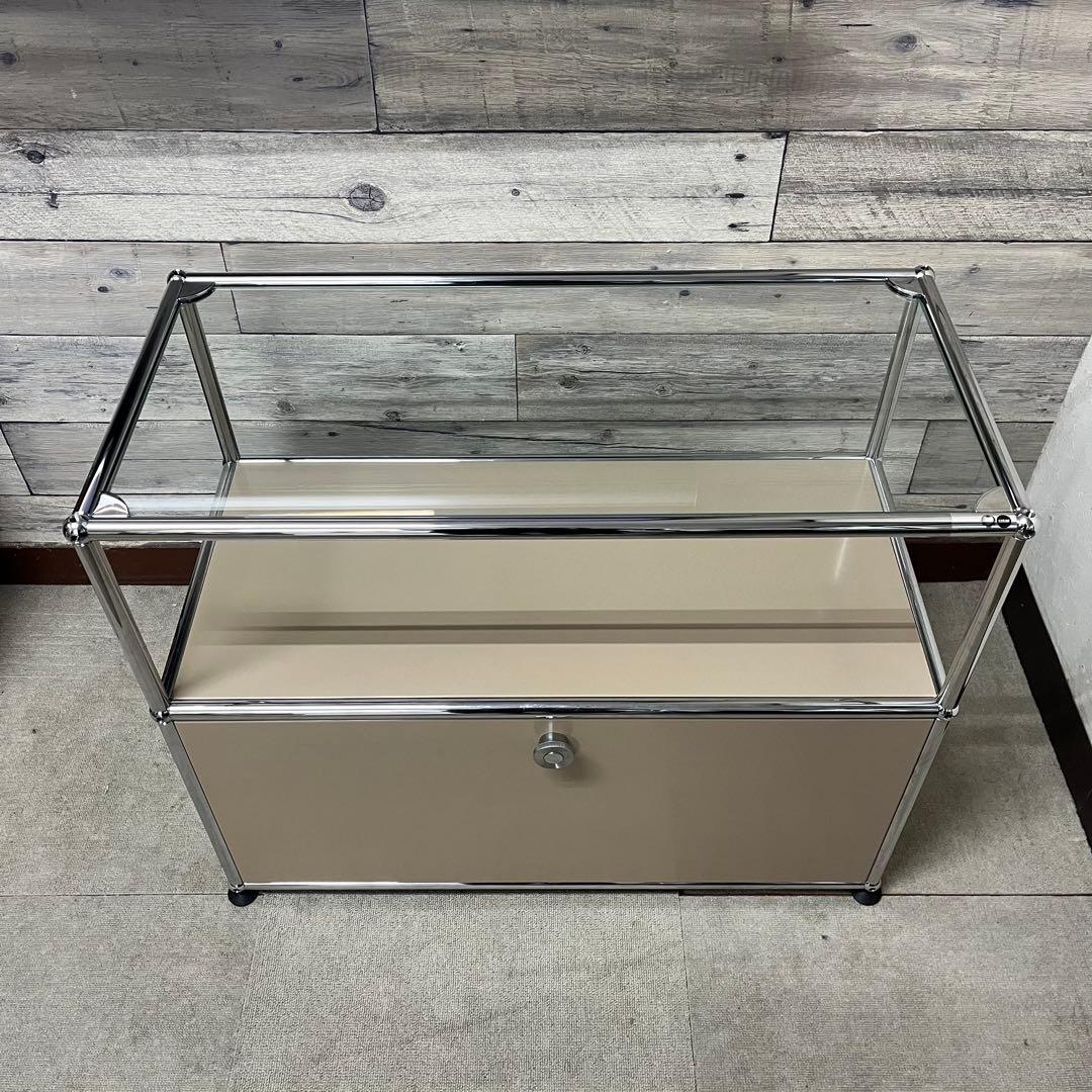 ★正規品★USMハラー １列２段　ガラス天板、ベージュ色