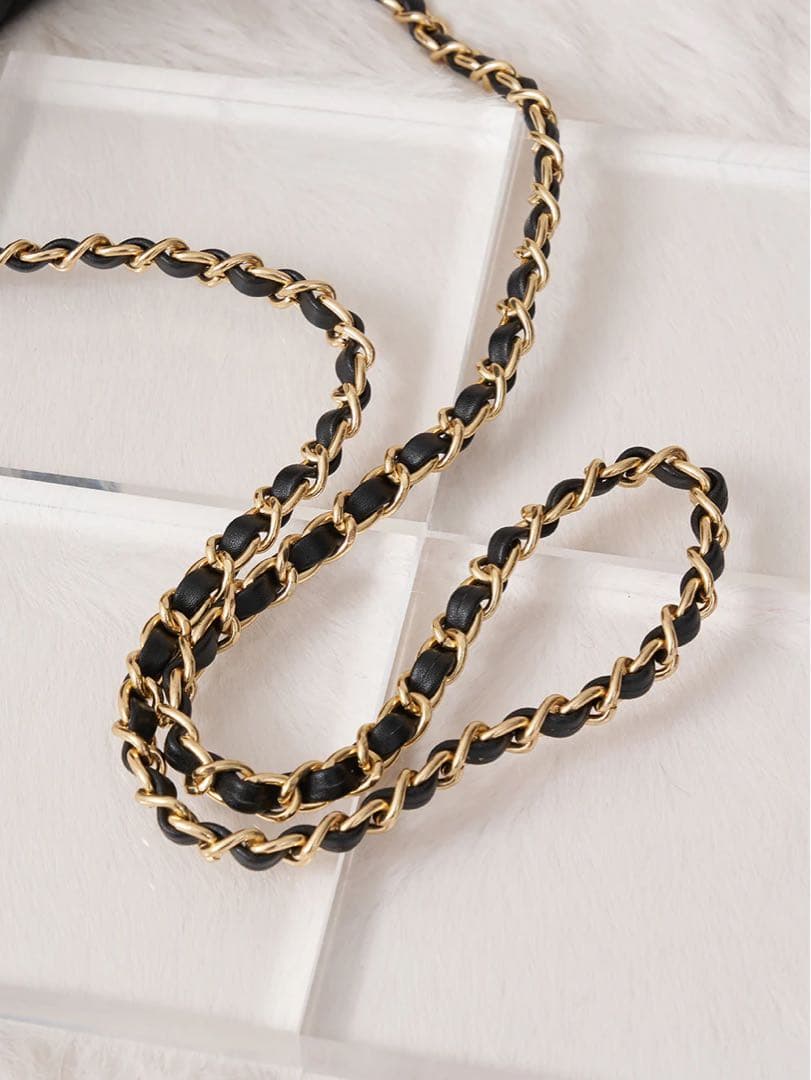 Darich ダーリッチ　【ゴールドパーツ】キルティングパールスクエアミニバッグ