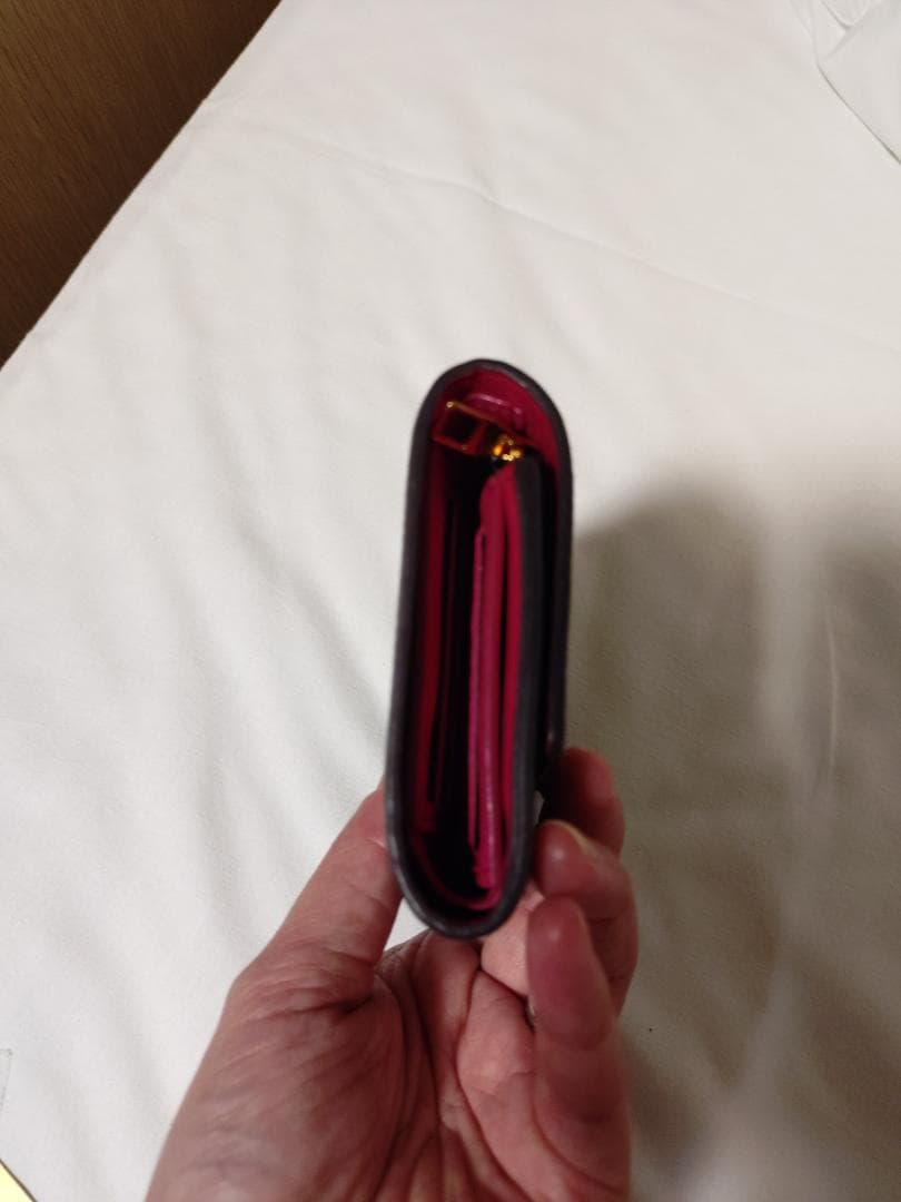 【良品☆値下げ依頼】Louis Vuitton 三つ折財布♡黒×ピンク
