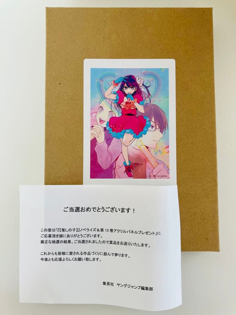 【推しの子】当選品 アクリルパネル ノベライズ&13巻 抽選品