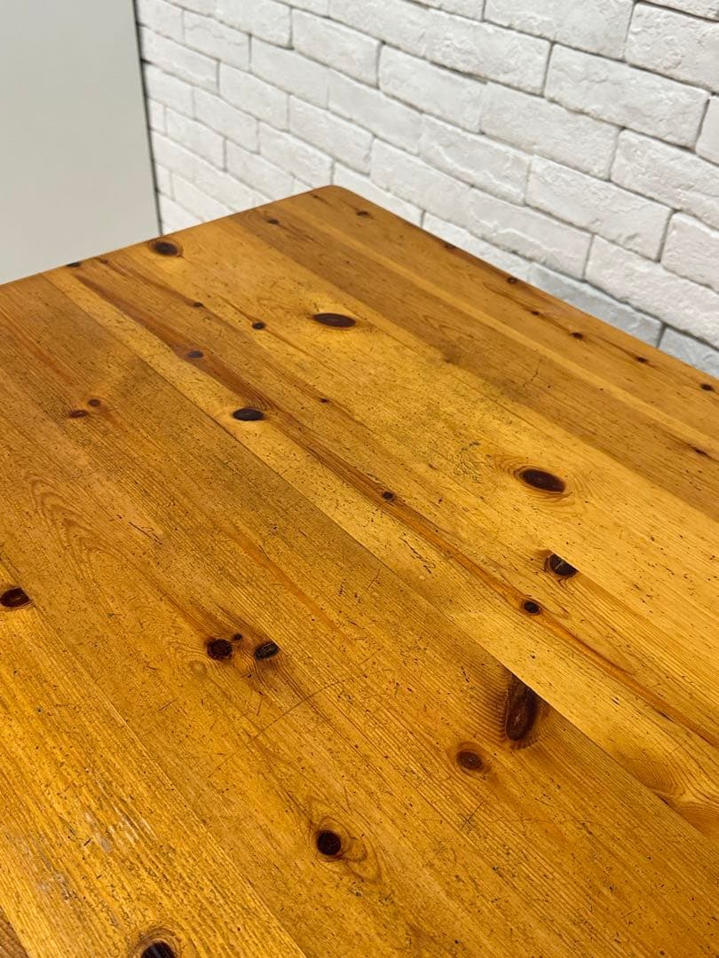 【東京都内23区配送無料】アンティーク　ダイニング　テーブル　木製　机　作業台