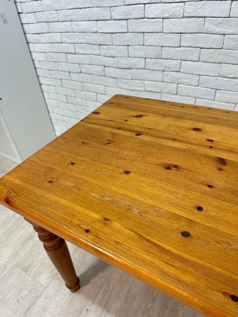 【東京都内23区配送無料】アンティーク　ダイニング　テーブル　木製　机　作業台