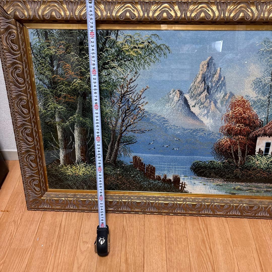 額入り絨毯　73×117 cm