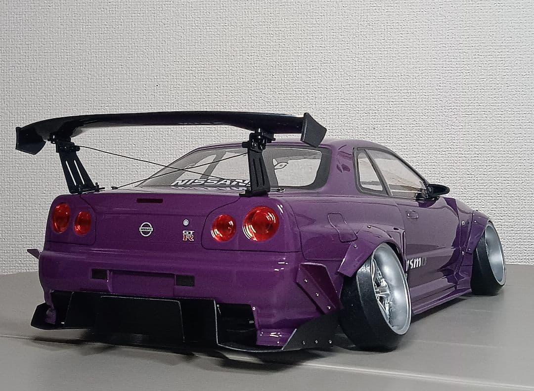 ラジコンボディ　カスタムボディNO.86 スカイラインR34 GTR