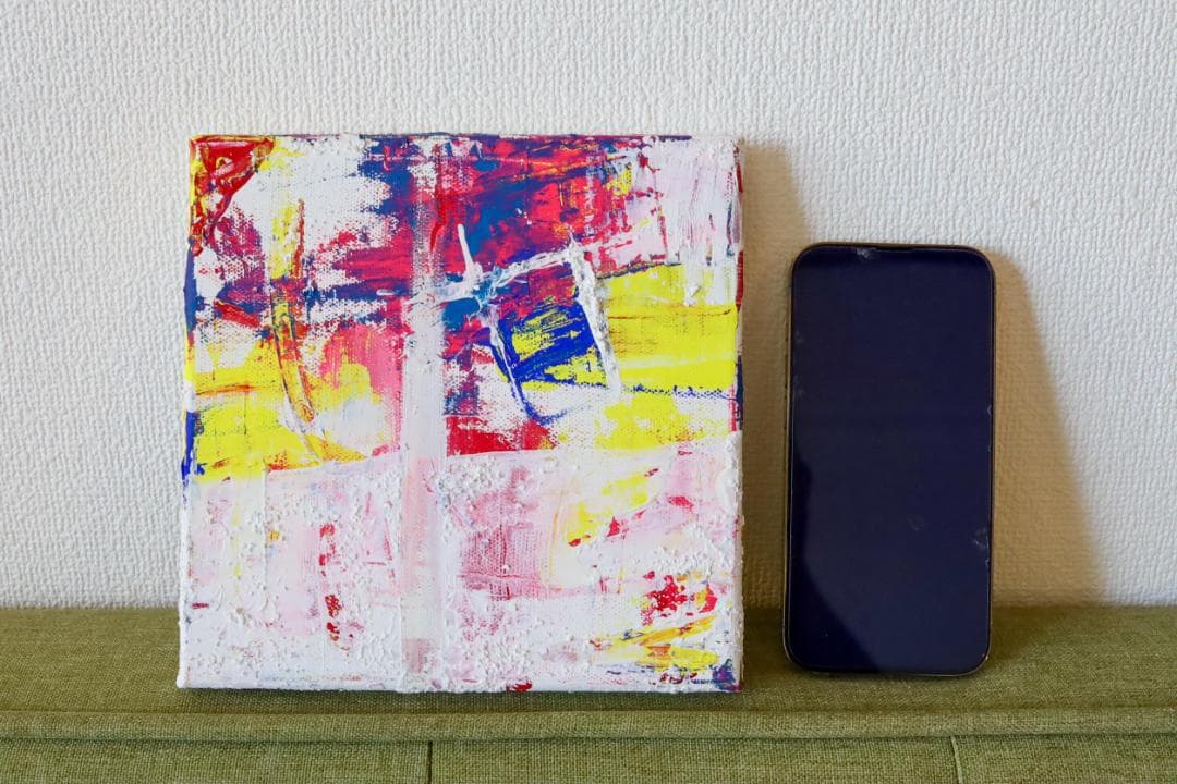 二枚組アクリル抽象画「自傷と降臨」｜現代アート・一点もの原画