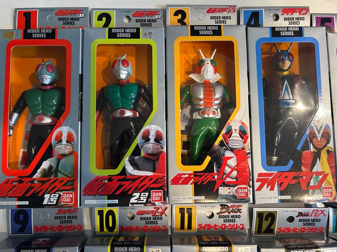 ライダーヒーローシリーズ　セミコンプ　新品未開封　コレクション品　1991年製