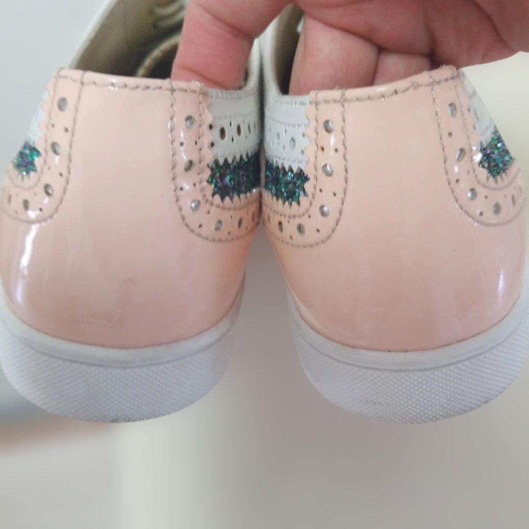 ターコイズ グリッター カジュアルシューズ　ルブタン