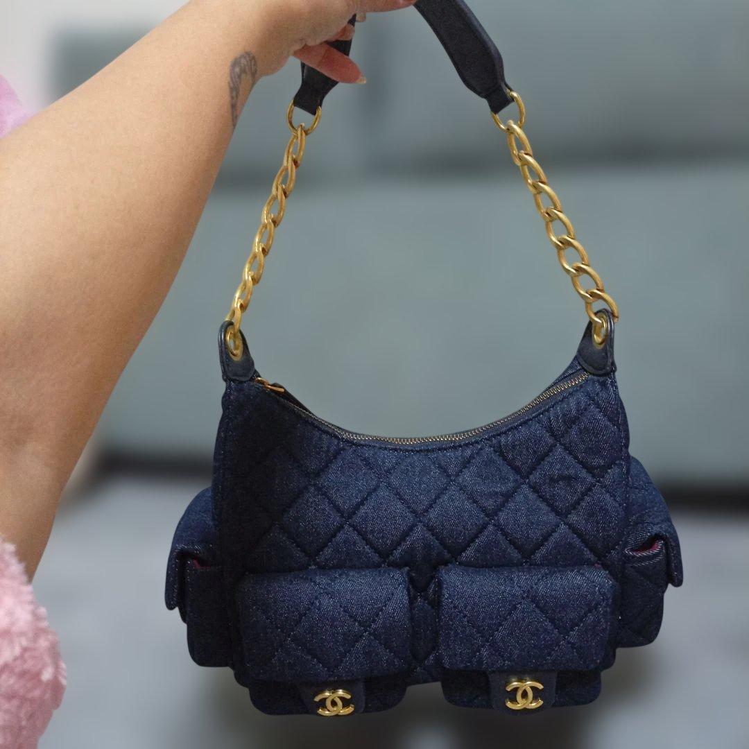 ネイビー ショルダーバッグ