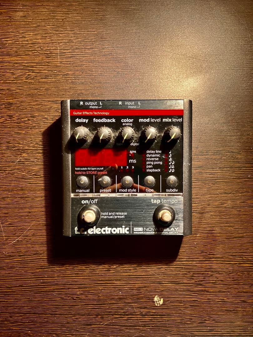 TC Electronic Nova Delay ギターエフェクター