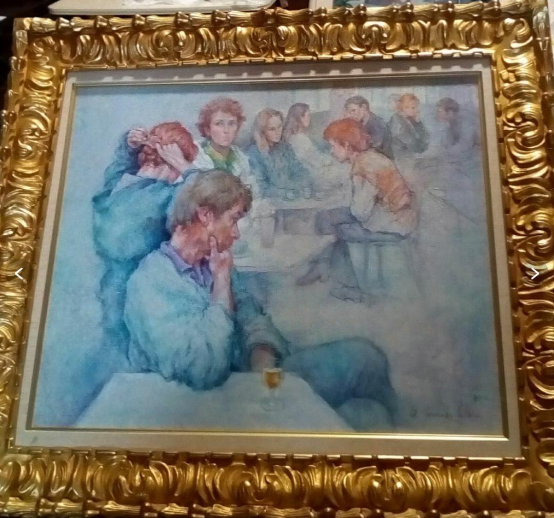 アントニオ·ゴンザレス·コラード若者たち真作油彩10号ebayで45万円75万円