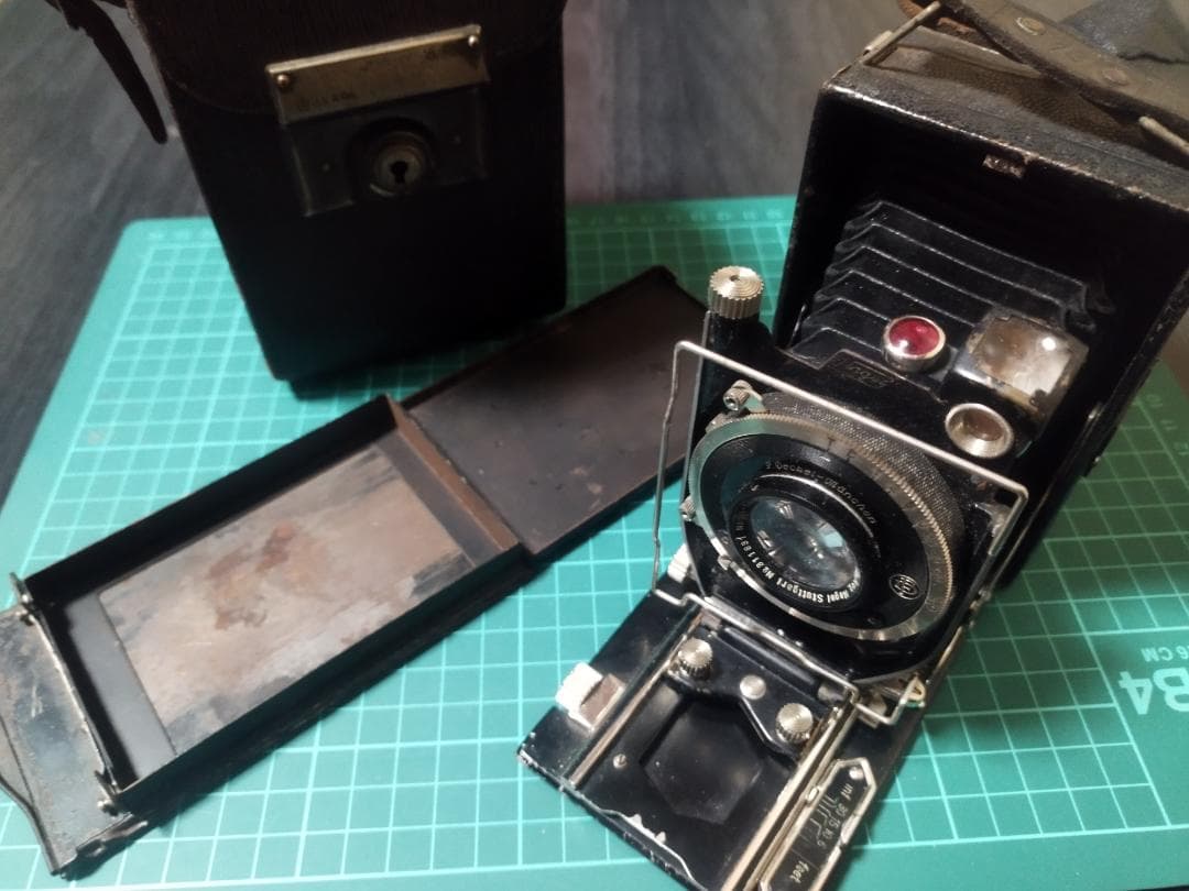 [蛇腹カメラ]Nagel-Anastigmat f:4.5 ジャンク ケース付き