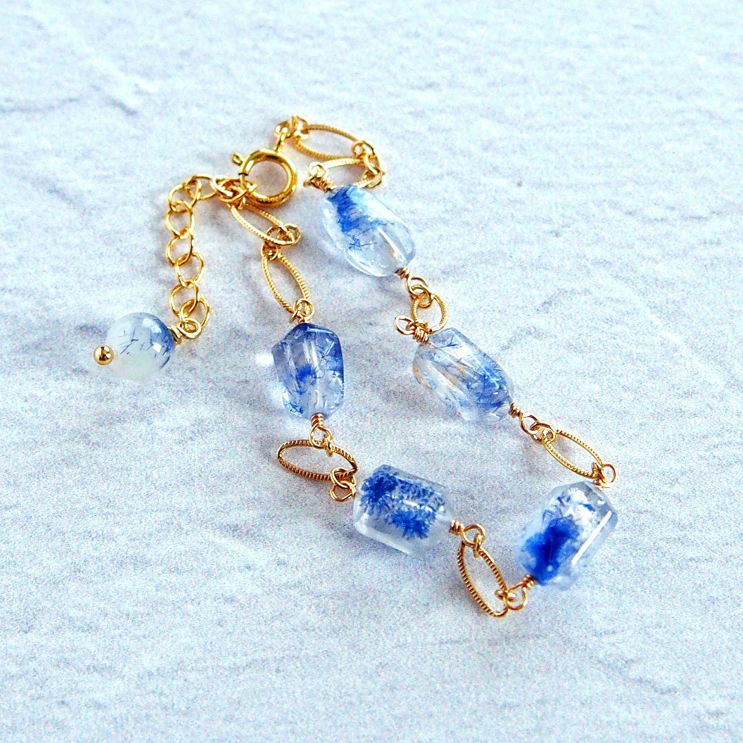 Kaya様　デュモルチェライトインクォーツ　ブレスレット　14kgf　他2点