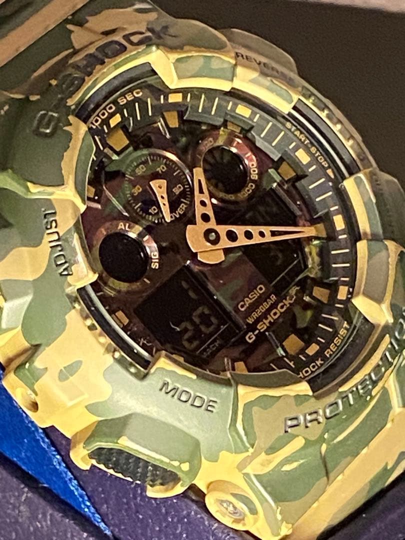 【生産終了品　希少極美品　電池新品】 G-SHOCK GA-100CM カモフラ