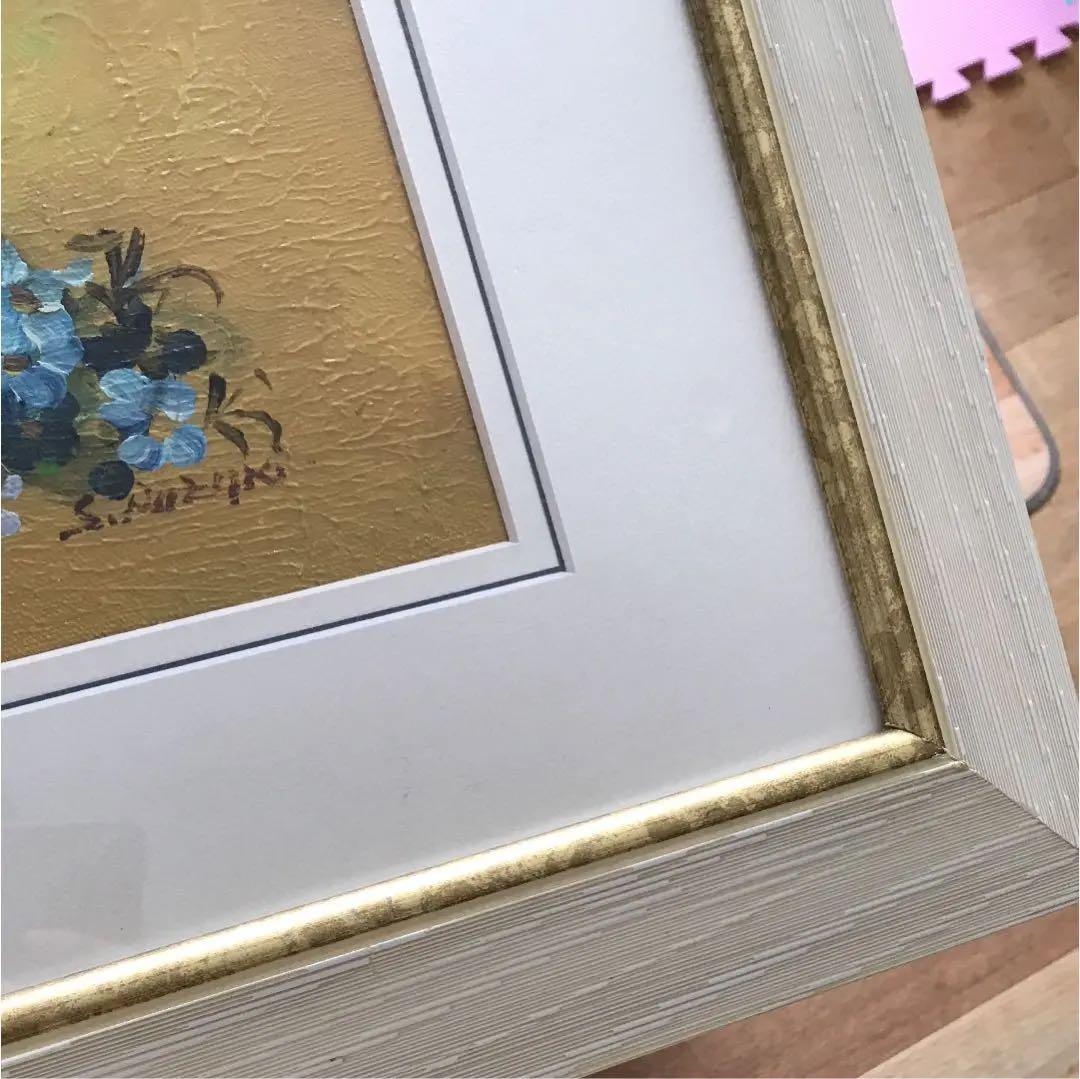 絵画油彩 花　真作保証