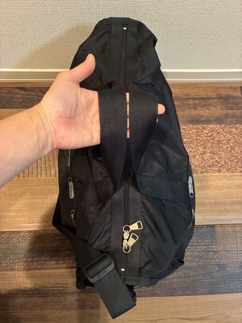 新品同　レスポートサック ボストンバッグ　オールブラック