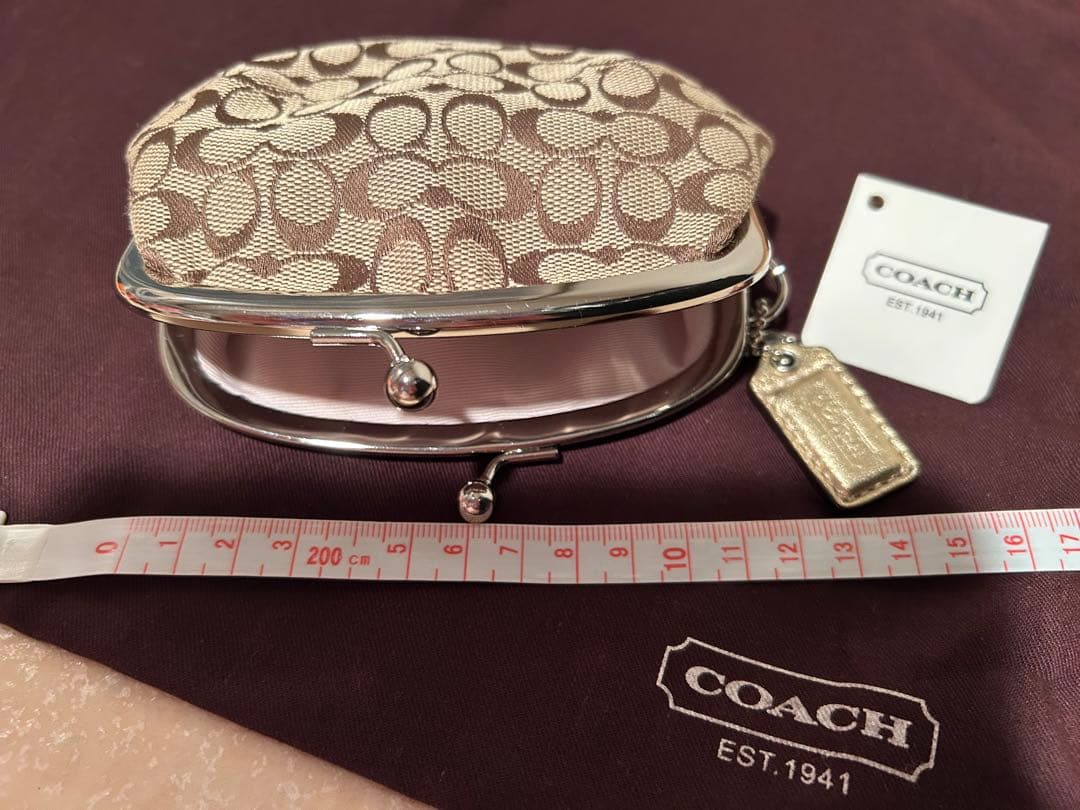 【希少】【レア】COACH モノグラム がまぐち型♡コーチ財布　ケース