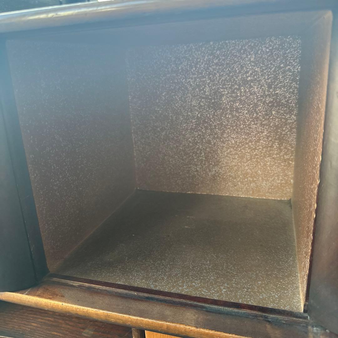 瞬間的お値下げ‼️ヴィンテージ　茶箪笥　アザミの絵が描かれていて素敵❣️