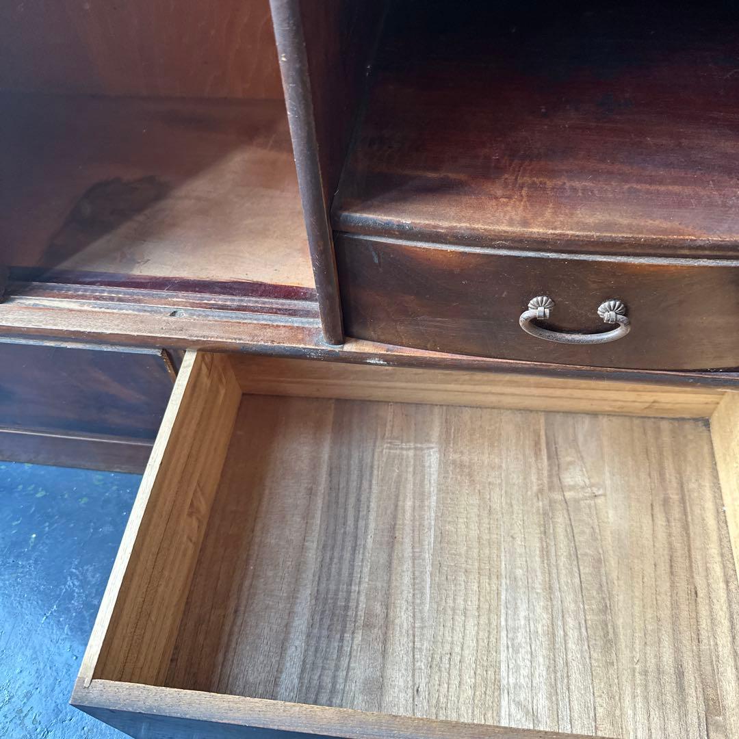 瞬間的お値下げ‼️ヴィンテージ　茶箪笥　アザミの絵が描かれていて素敵❣️