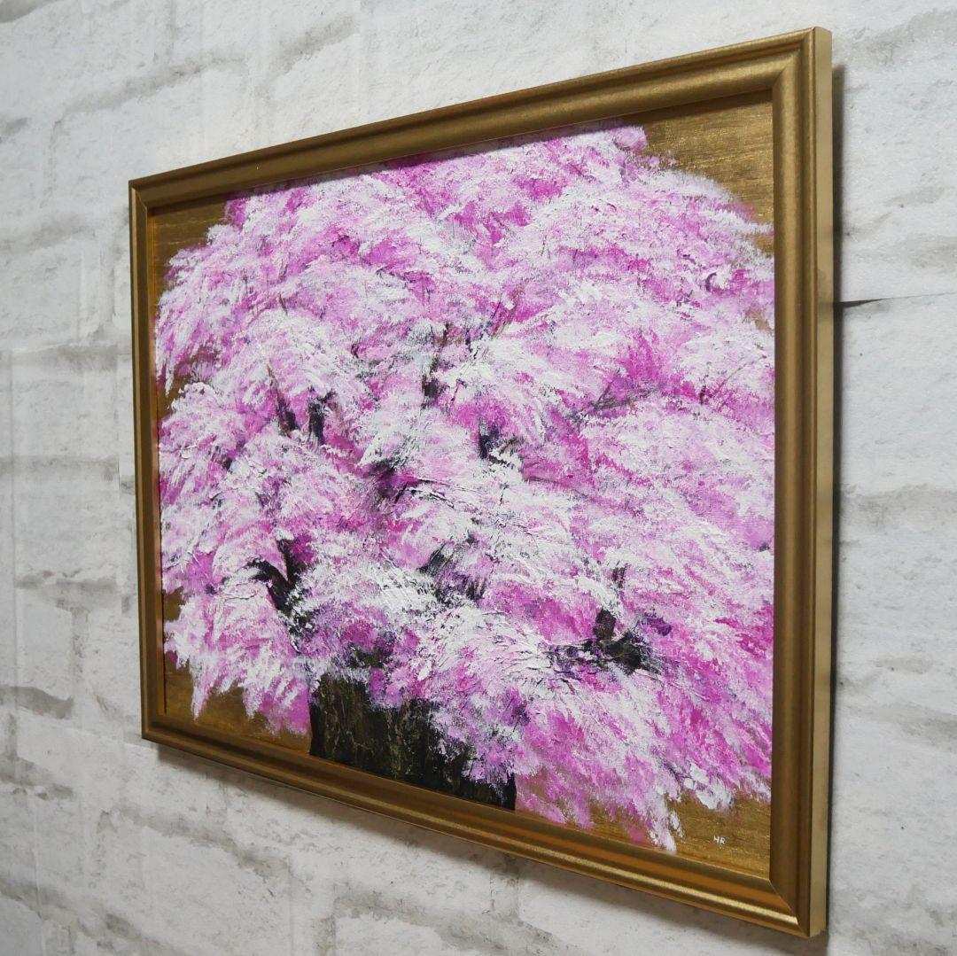 油絵 油彩 油彩画 絵画 絵【桜の大樹】