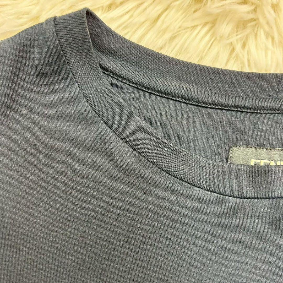 良品　フェンディ　モンスターアイ　半袖Tシャツ コットン　ブラック　XS