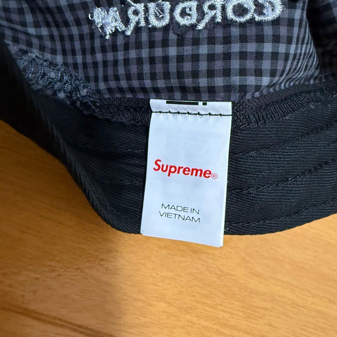 Supreme Cordura Plaid Camp Cap ブラック 25ss