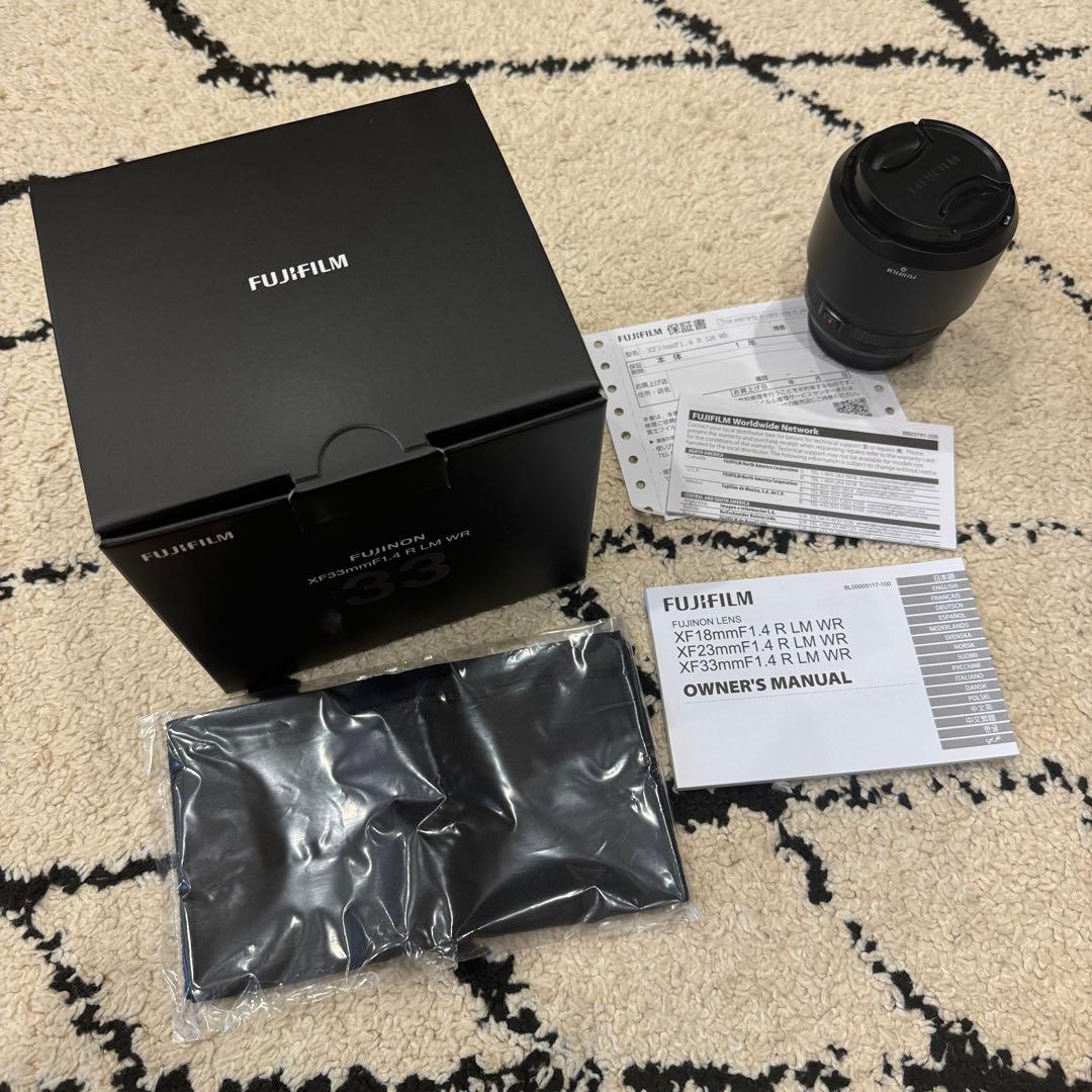 【美品】富士フイルム XF33mmF1.4 単焦点レンズ fujifilm