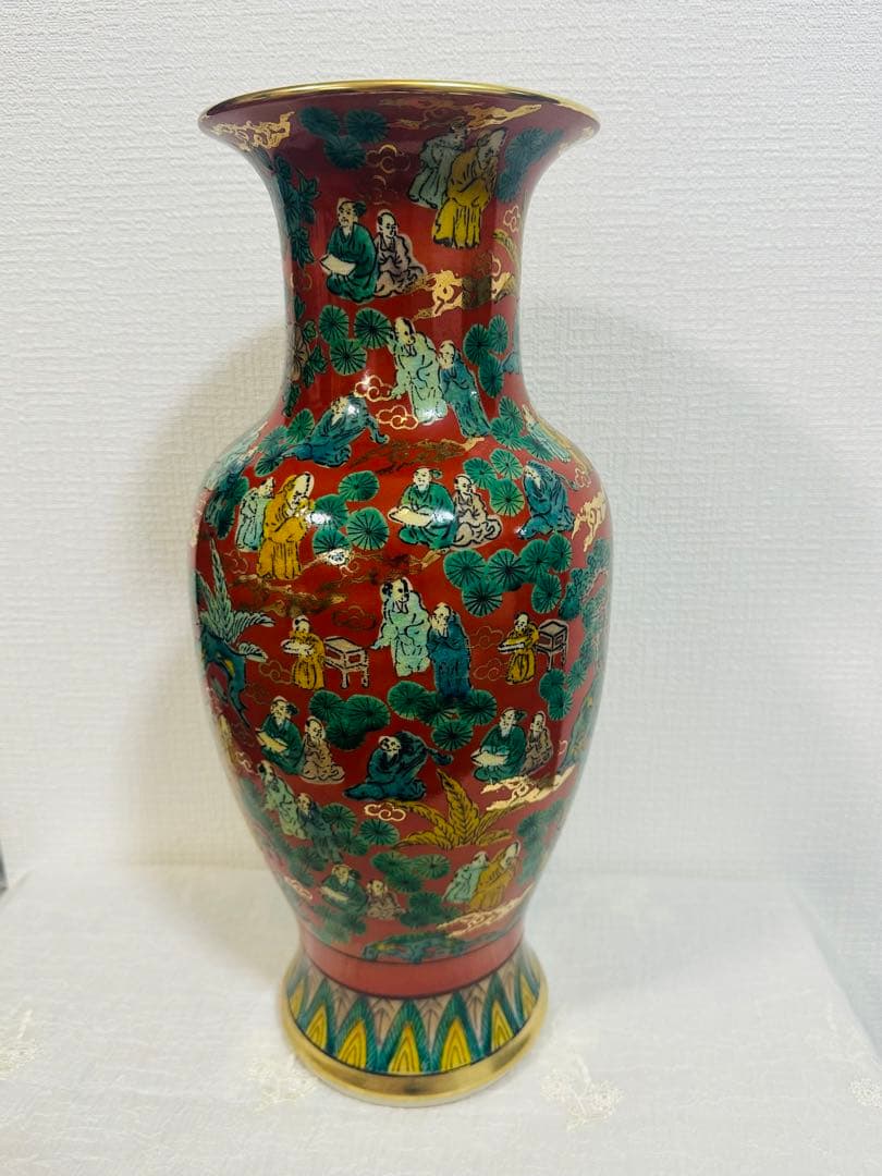 九谷燒 木米 花瓶 新品未使用品