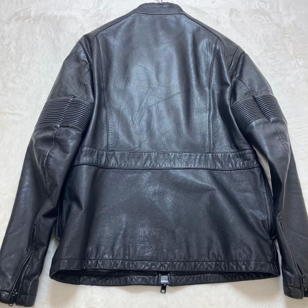 美品 ロアーズオリジナル ゴート 山羊革 サイズL レザージャケット ブラック