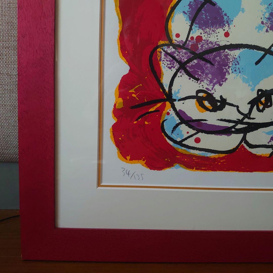 H*u様 マイケル・ルー シルクスクリーン 版画 猫 cat Michael L
