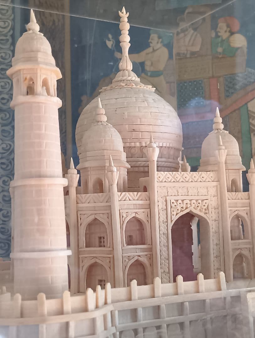 タージ-マハル ミニチュア置物　マハラジャおぼん　アンティーク ハンドメイド