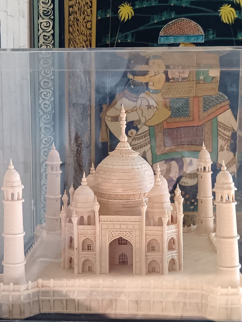 タージ-マハル ミニチュア置物　マハラジャおぼん　アンティーク ハンドメイド