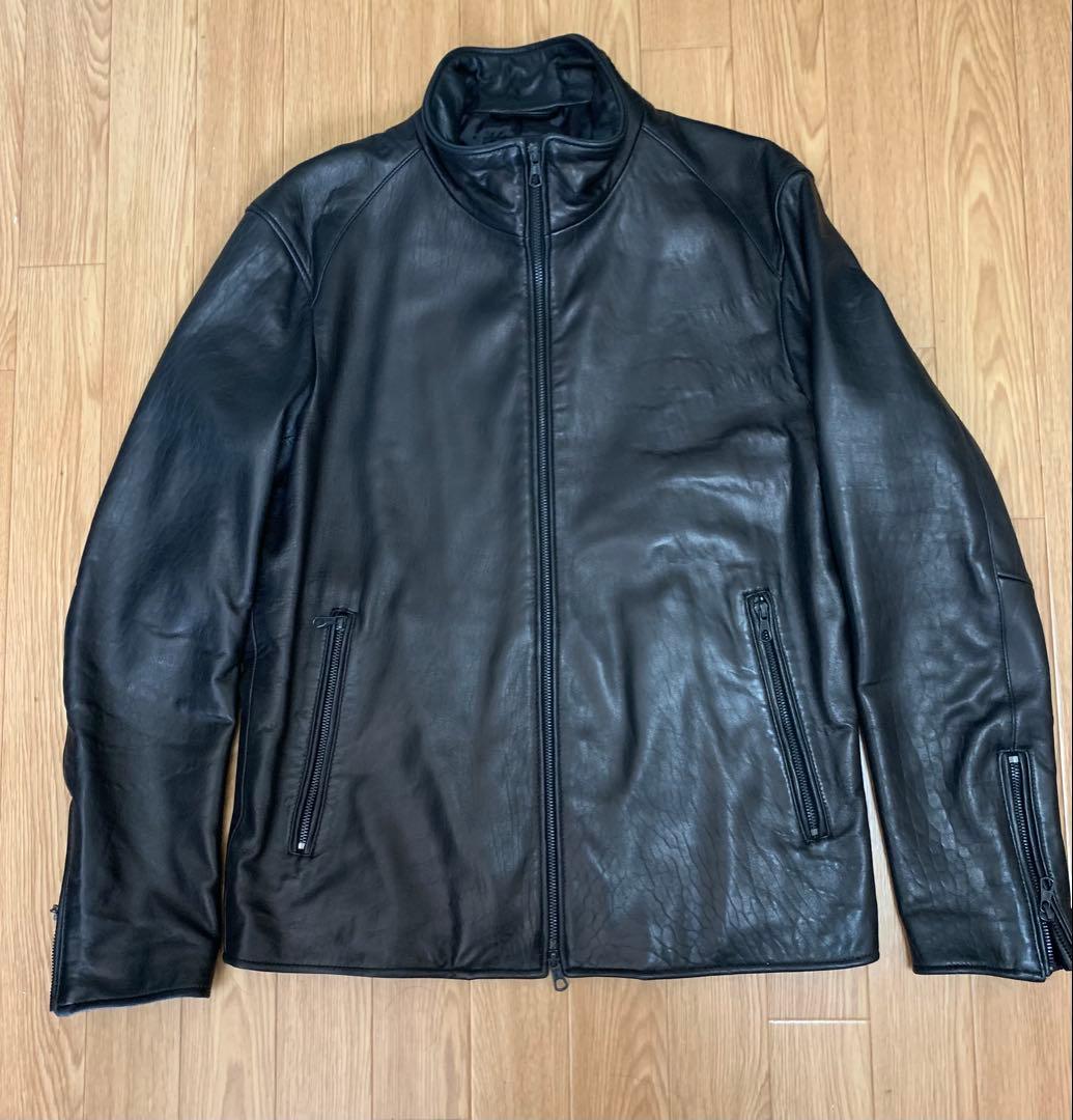ジャックローズ 羊革 シングル ライダース ジャケット　ブラック　5