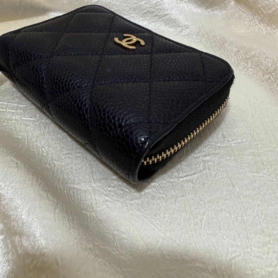 CHANEL シャネル カードケース 小銭入れ キャビアスキン ケース