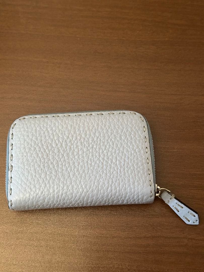 FENDI フェンディ レザー ケース ブルー系