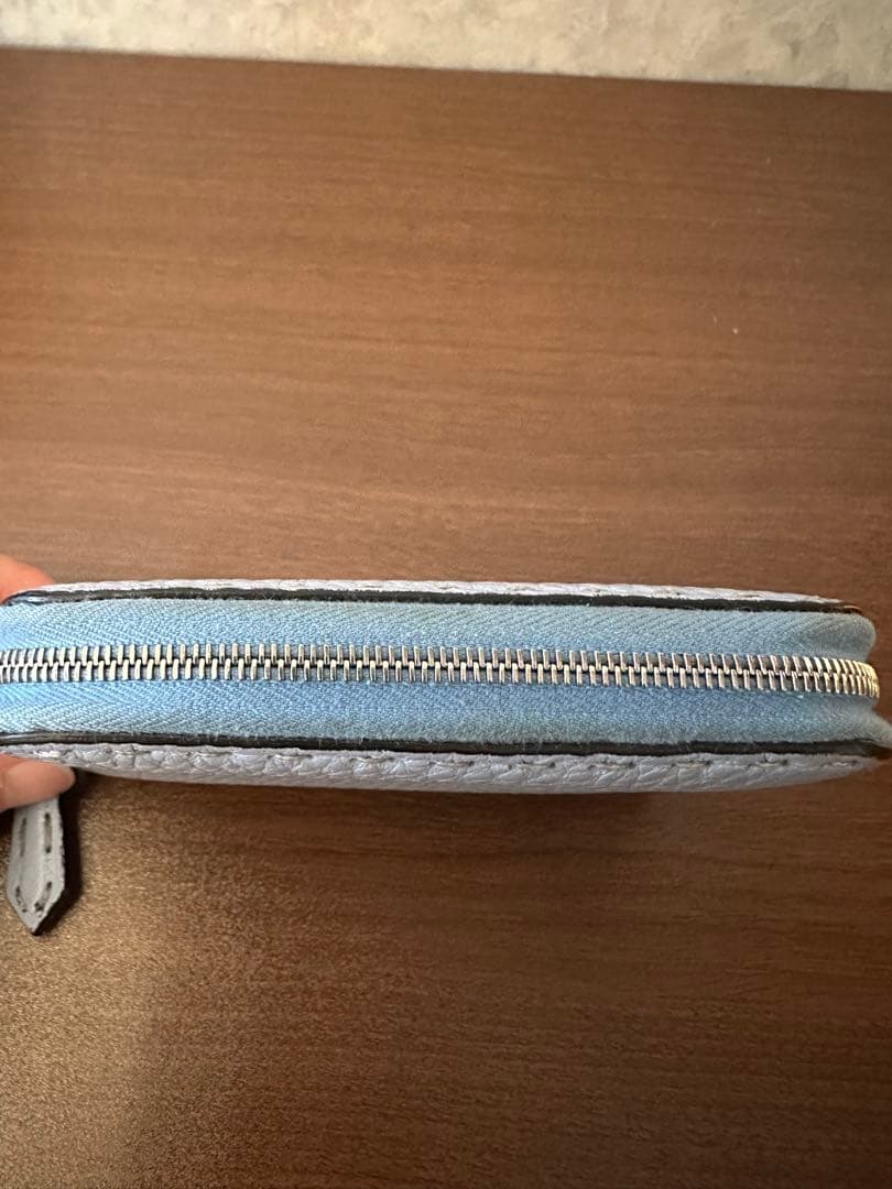 FENDI フェンディ レザー ケース ブルー系