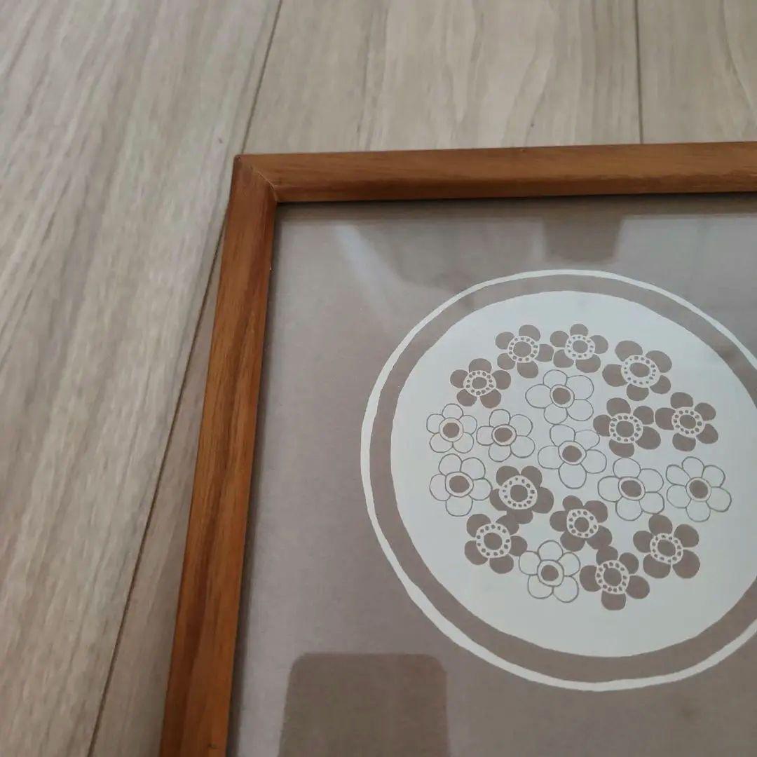 取り扱い終了品　北欧暮らしの道具店　額付きシルクスクリーン