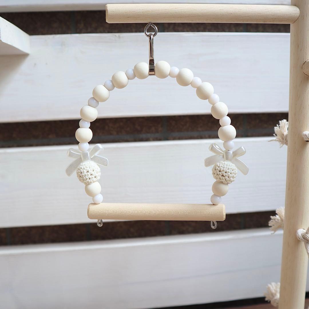 ことりのおおきなあそびば　ミラー付き　文鳥　インコ　バードアスレチック