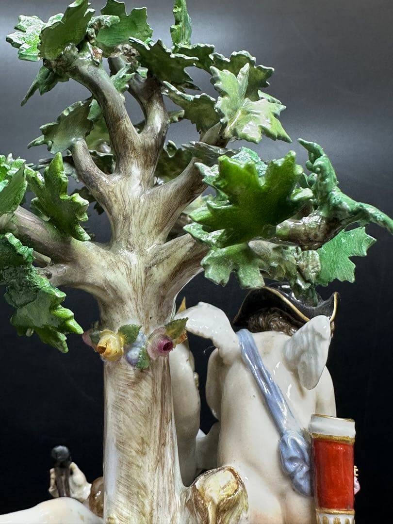 マイセン　「木の下の天使」　高さ20cm トヒチ　東ゆ7-0217⭐︎2