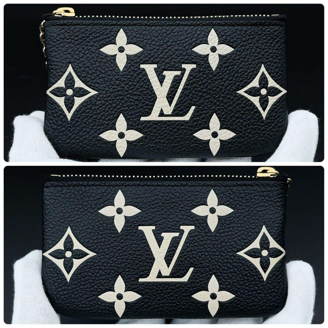 箱袋付★ルイヴィトン バイカラー ポシェット クレ ケース キーケース 黒