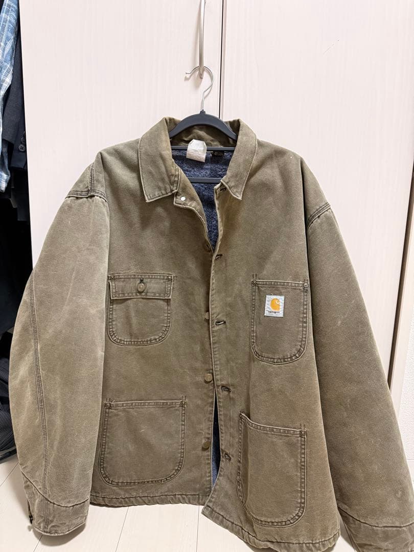 [美品] Carhartt ワークジャケット オリーブグリーン
