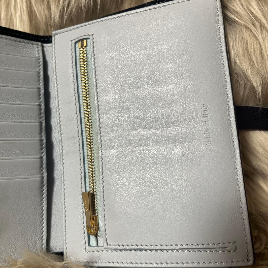 【CELINE】ストラップ ミディアム マルチファンクション 二つ折り 財布